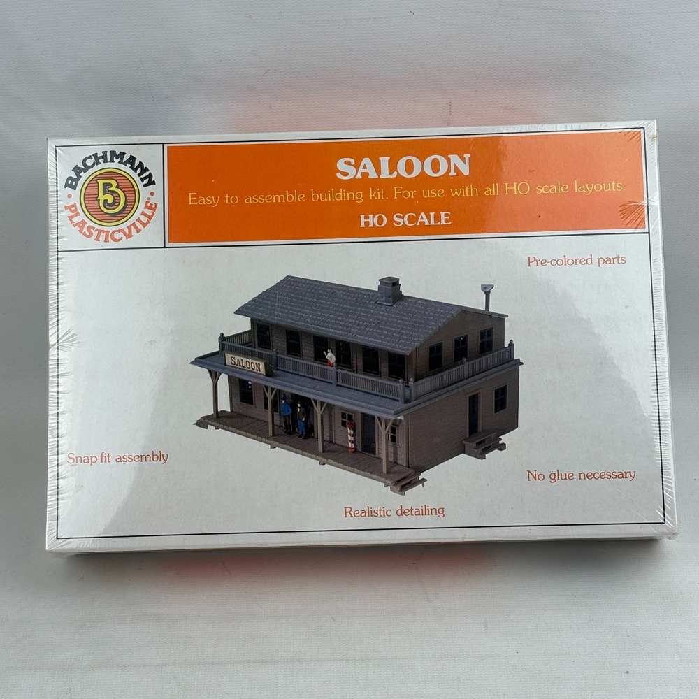 Bachmann Saloon Ho Scale Kit Plastic Model Building 2912 Plasticville